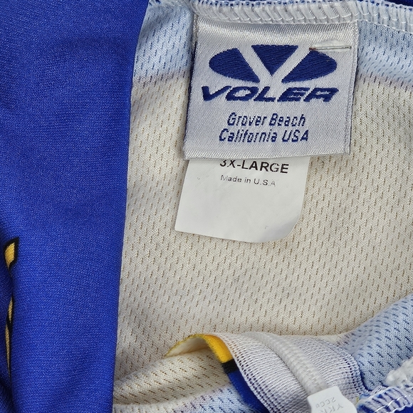 Voler women's Size 3XL 3/4 Zip Cycling Jersey Made in USA Blue Yellow and black - Picture 13 of 15